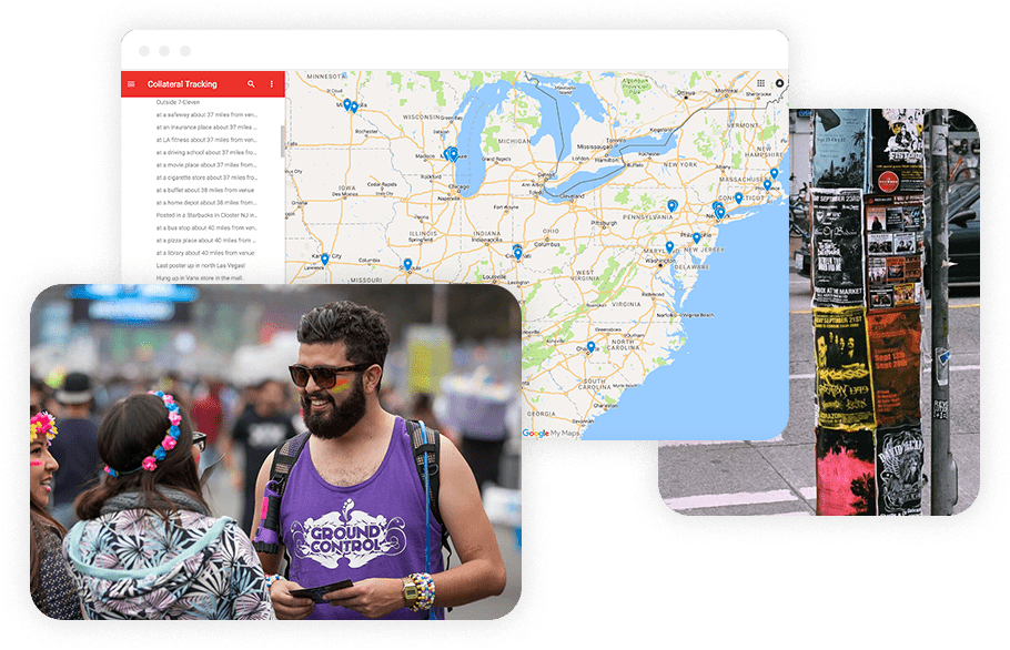 Brand ambassador promoting local event